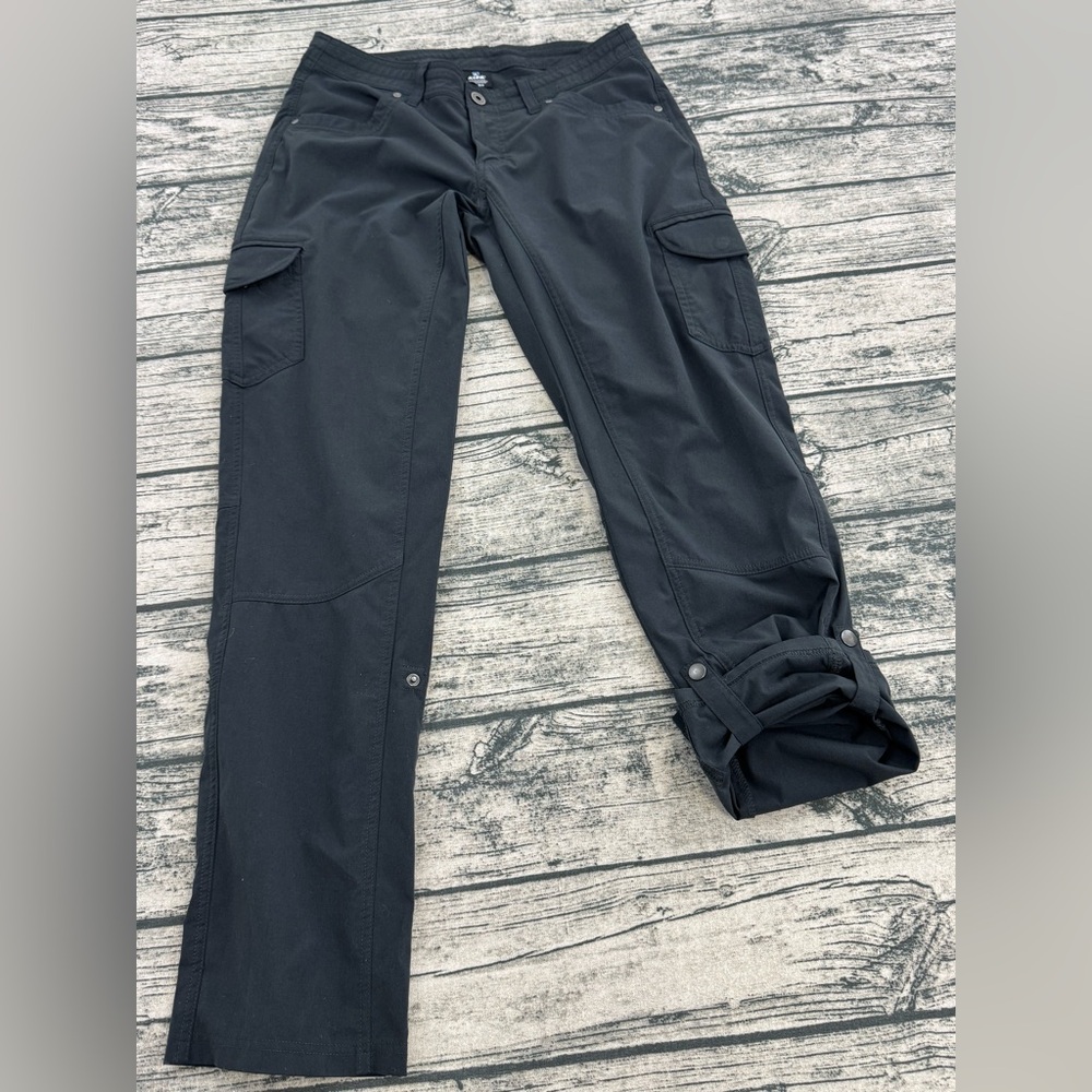 kühl Women's Splash Roll-up, Dark Gray Straight Leg Cargo Pants, Size 8 Regular - Picture 11 of 16